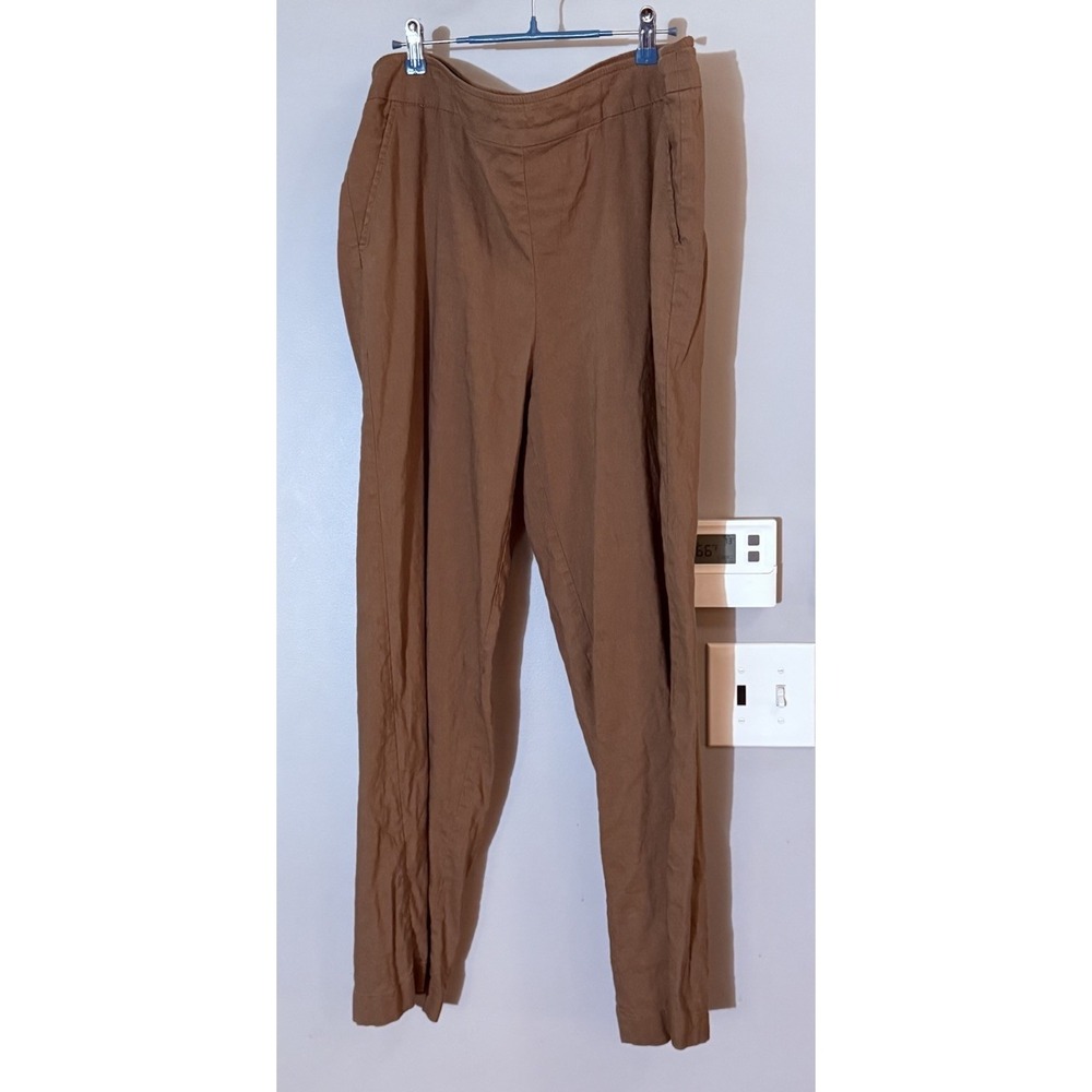 Chicos Pants Linen Soft Stretch Blend Slimming Pullon Women's 3‎